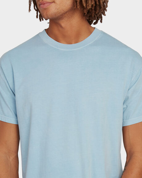 DUSTY BLUE MENS CLOTHING BILLABONG T-SHIRTS + SINGLETS - UBYZT00162-DYB