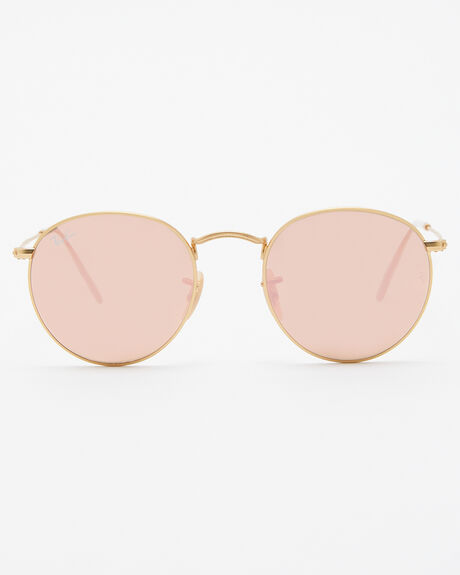 MATTE GOLD BROWN MENS ACCESSORIES RAY-BAN SUNGLASSES - 0RB344750112Z2