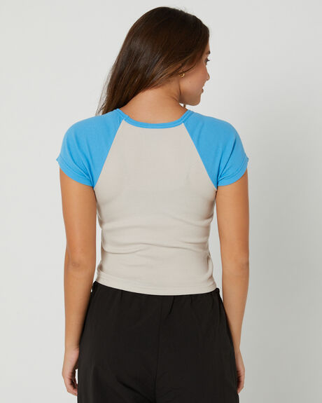 AIR BLUE WOMENS CLOTHING STUSSY TEES - ST135005AIR