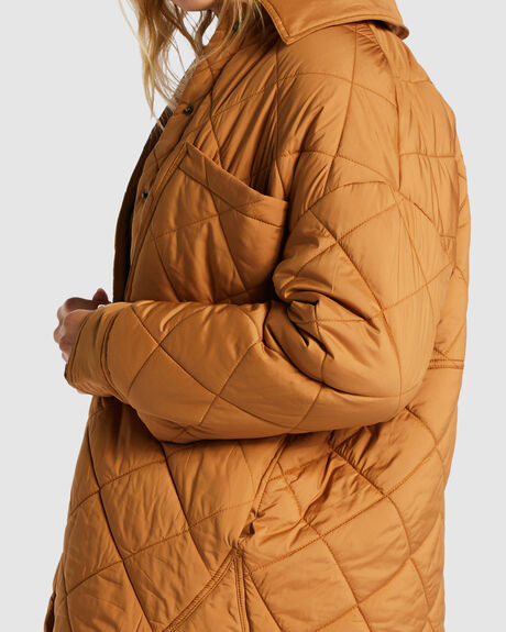 CARAMEL WOMENS CLOTHING BILLABONG JACKETS - ABJJK00187-CML