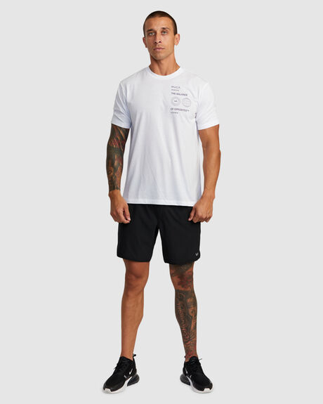 WHITE MENS CLOTHING RVCA GRAPHIC TEES - AVYZT01534-WHT