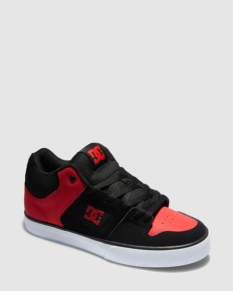 BLACK RED MENS FOOTWEAR DC SHOES SNEAKERS - ADYS400082-BLR