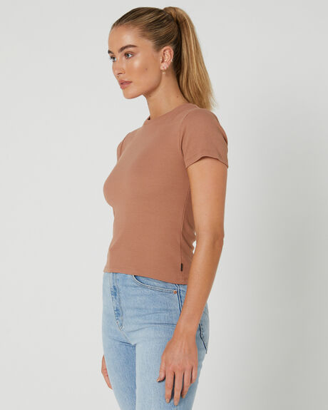 TAN WOMENS CLOTHING SILENT THEORY TEES - 60X5116TAN
