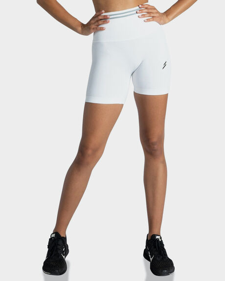BRIGHT WHITE WOMENS ACTIVEWEAR DOYOUEVEN SHORTS - PO1-F.07.XS