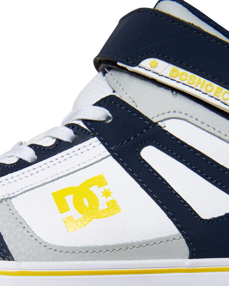 NAVY GREY KIDS BOYS DC SHOES SNEAKERS - ADBS300324NGY