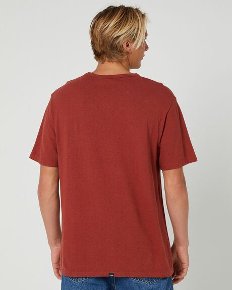 BURNT HENNA MENS CLOTHING THRILLS BASIC TEES - TS22-100HBHEN