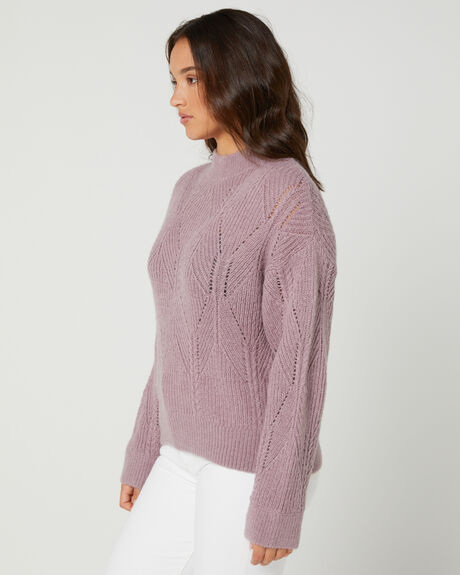DUSTY LILAC WOMENS CLOTHING TIGERLILY KNITS + CARDIGANS - T625135DSTL
