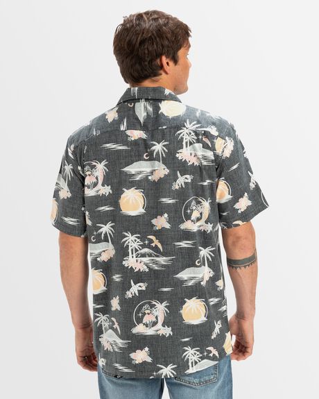 BLACK DNA DESTINATION ISLANDS MENS CLOTHING QUIKSILVER SHIRTS - AQYWT03400-KVJ9