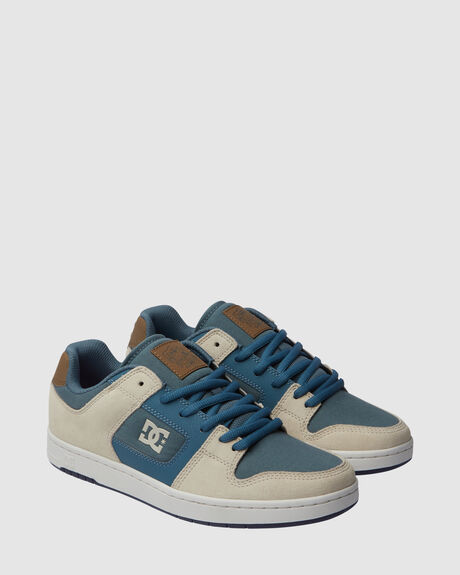 GREY BLUE WHITE MENS FOOTWEAR DC SHOES SNEAKERS - ADYS100765-XSBW