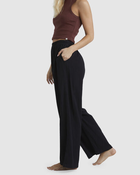 BLACK WOMENS CLOTHING BILLABONG PANTS - UBJNP00116-BLK