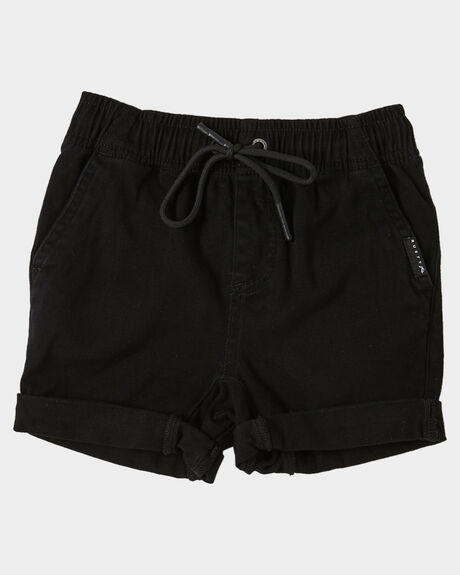 BLACK KIDS BOYS RUSTY SHORTS - WKR0190BLK