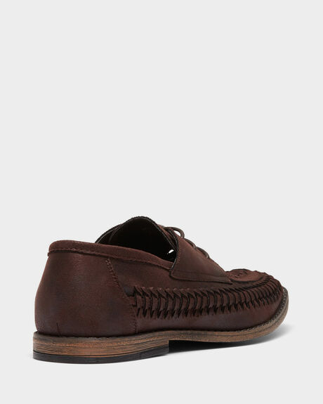 CHOCOLATE MENS FOOTWEAR UNCUT FASHION SHOES - TYMDEC1825CHOC