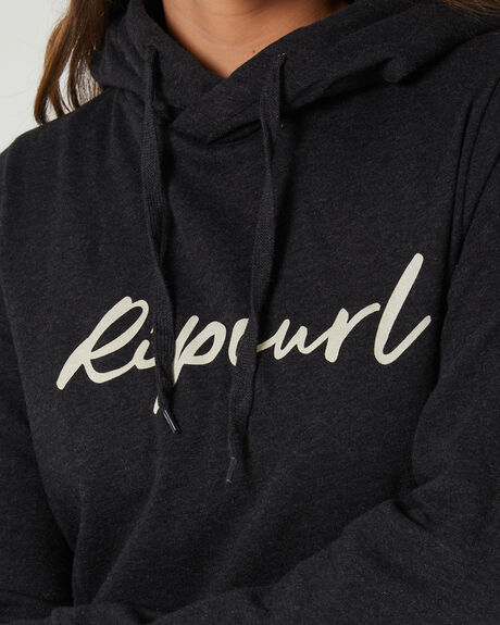 DARK GREY MARLE WOMENS CLOTHING RIP CURL HOODIES - 00EWFL8538