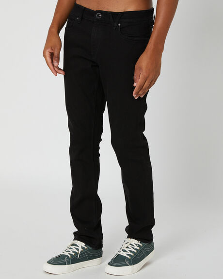 BLACK/BLACK MENS CLOTHING VOLCOM JEANS - A1912302BKB