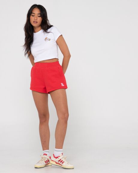 WHITE WOMENS CLOTHING RUSTY T-SHIRTS + SINGLETS - S23-TTL1294-WHT-06