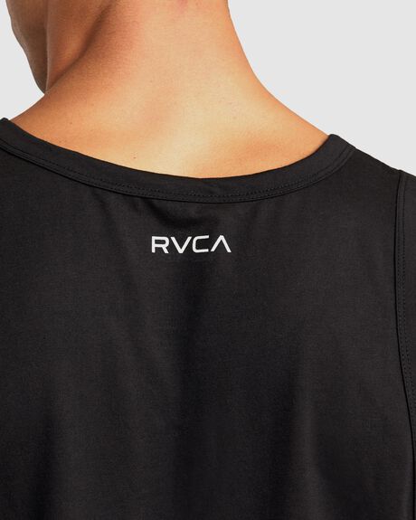 BLACK MENS CLOTHING RVCA SPORTSWEAR - AVYZT01559-BLK