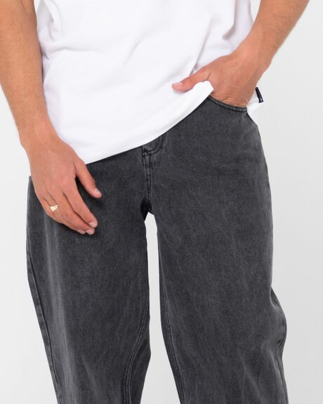 STONE BLACK MENS CLOTHING RUSTY JEANS - P23-DEM0018-STB-30