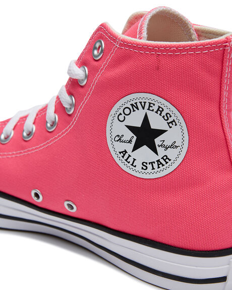 converse rose cuir