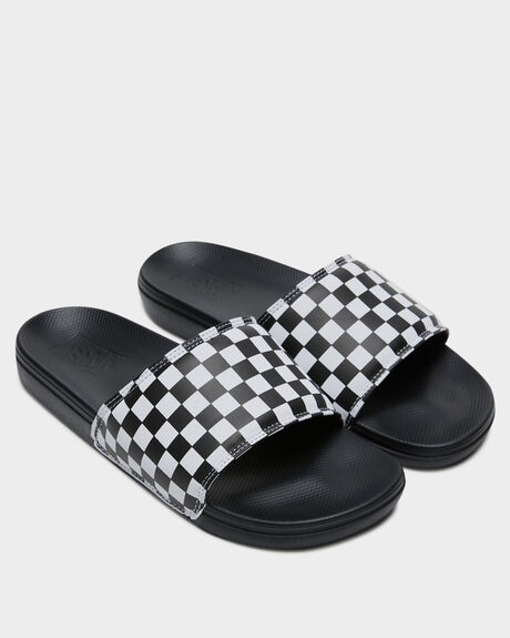 TRUE WHITE BLACK MENS FOOTWEAR VANS SLIDES - VNA5HF527I