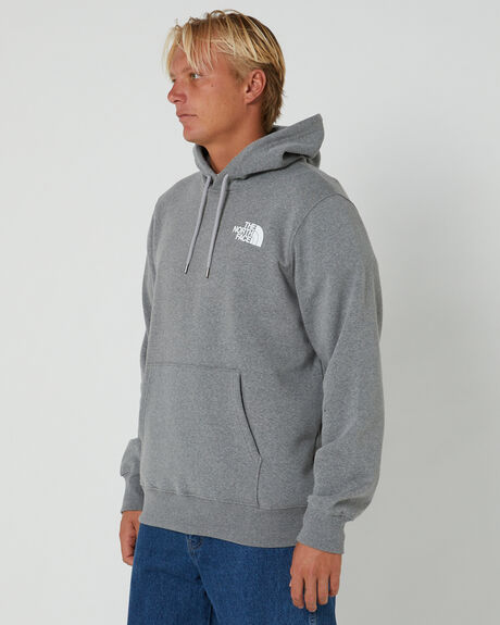 TNF MEDIUM GREY HEATHER/TNF BLACK MENS CLOTHING THE NORTH FACE HOODIES - NF0A7UNSGVD-TWHT
