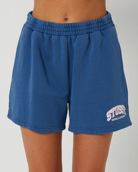 PIGMENT BLUE WOMENS CLOTHING STUSSY SHORTS - ST135600PIGBLU