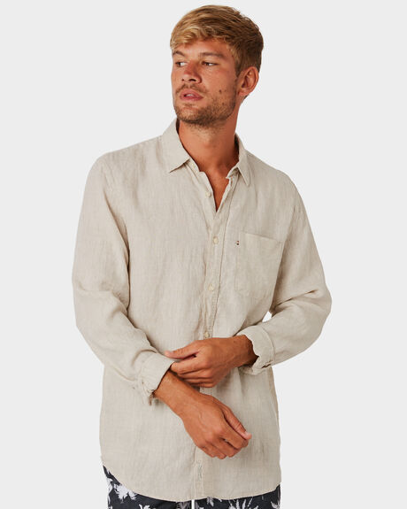 OATMEAL MENS CLOTHING ACADEMY BRAND SHIRTS - BA801OAT