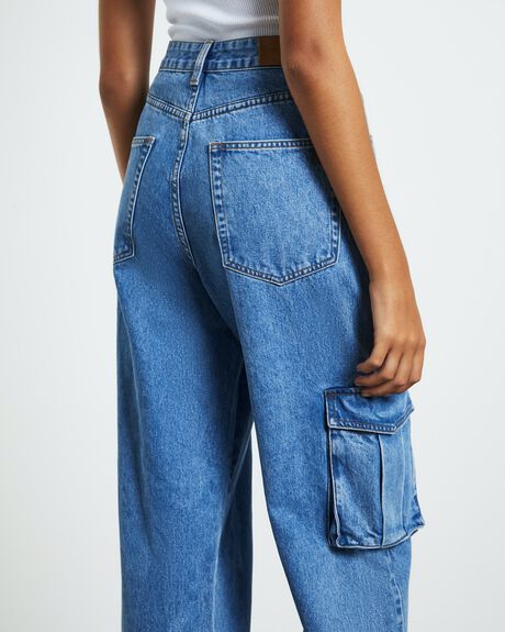 BLUE WOMENS CLOTHING INSIGHT JEANS - 52453300046