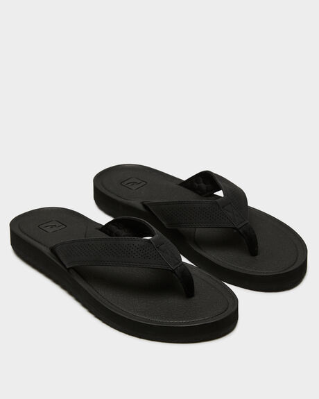 BLACK MENS FOOTWEAR RIP CURL SLIDES + THONGS - TCTG470090