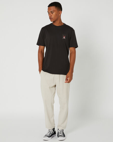 BLACK MENS CLOTHING BRIXTON GRAPHIC TEES - 16861BLACK