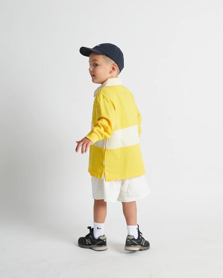 YELLOW KIDS BOYS SONNIE TOPS - KSHSS2335-LM-4