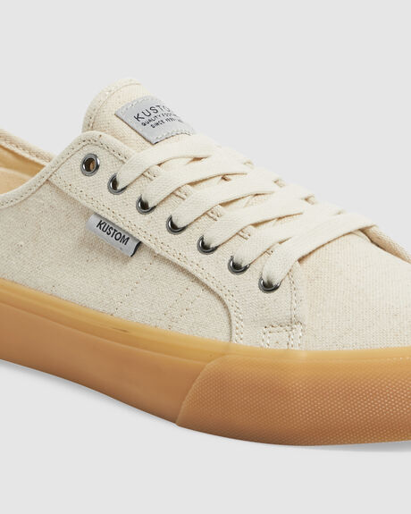 NATURAL HEMP MENS FOOTWEAR KUSTOM SNEAKERS - UKYS100075-TEZ0