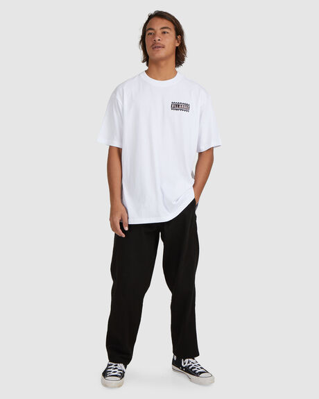 WHITE MENS CLOTHING BILLABONG GRAPHIC TEES - UBYZT00335-WHT