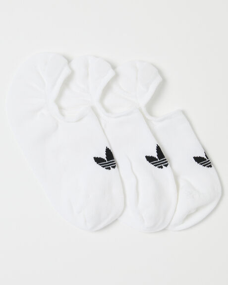 WHITE BLACK MENS ACCESSORIES ADIDAS SOCKS + UNDERWEAR - FM0676WHT