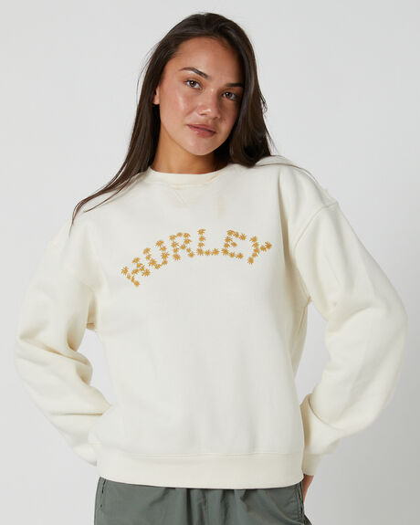 MARSHMALLOW WOMENS CLOTHING HURLEY JUMPERS - WFLAU24PAL-MAR