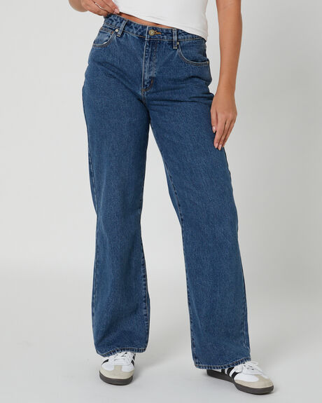 ORGANIC MID BLUE WOMENS CLOTHING ABRAND JEANS - 72791-6924