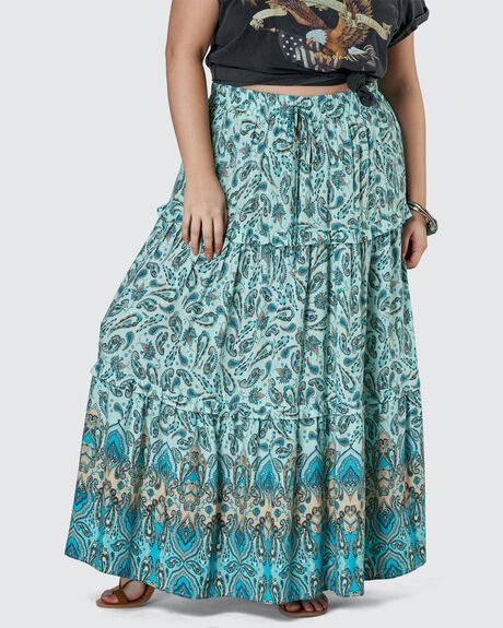 BLUE WOMENS CLOTHING THE POETIC GYPSY SKIRTS - CPSS21557001-10