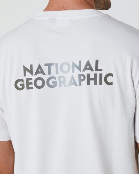 WHITE MENS CLOTHING NATIONAL GEOGRAPHIC T-SHIRTS + SINGLETS - N212MTS220010095