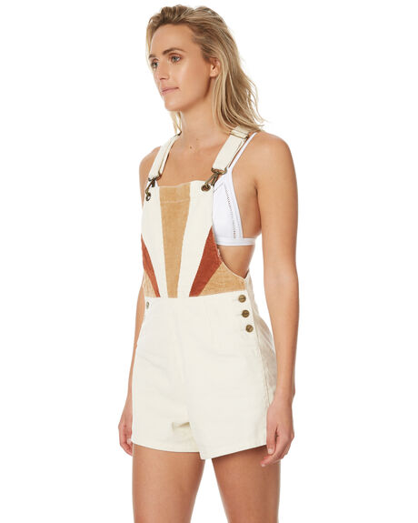 CREAM WOMENS CLOTHING AFENDS PLAYSUITS + OVERALLS - 51-02-095CRM