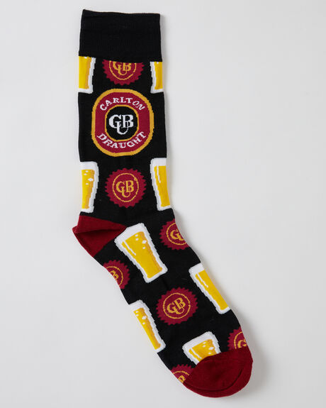 BLACK MENS ACCESSORIES FOOT-IES SOCKS + UNDERWEAR - FCAR271BLK