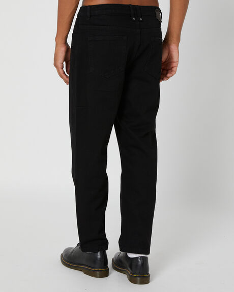 BLACK RINSE MENS CLOTHING THRILLS JEANS - TDP-426BRBLKRN