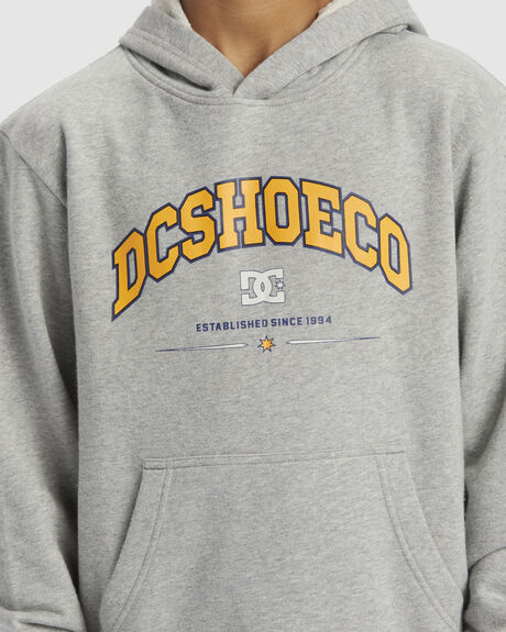 HEATHER GREY KIDS YOUTH BOYS DC SHOES JUMPERS + HOODIES - ADBSF03044-KNFH