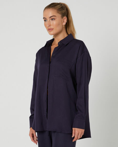 NAVY WOMENS CLOTHING SILENT THEORY FASHION TOPS - 60X5120NVY
