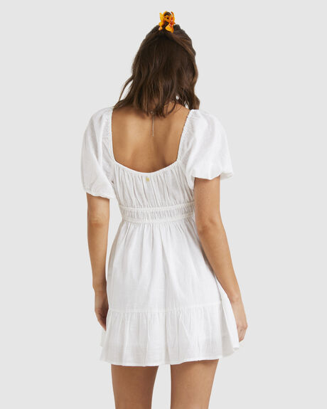 WHITE WOMENS CLOTHING BILLABONG DRESSES - UBJWD00364-WHT