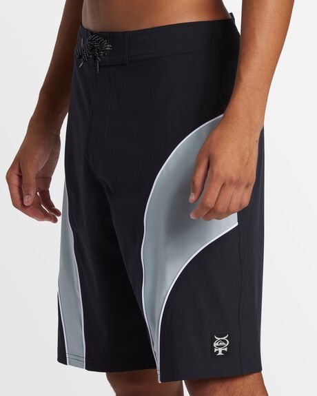 BLACK MENS CLOTHING QUIKSILVER BOARDSHORTS - AQYBS03687-KVJ0