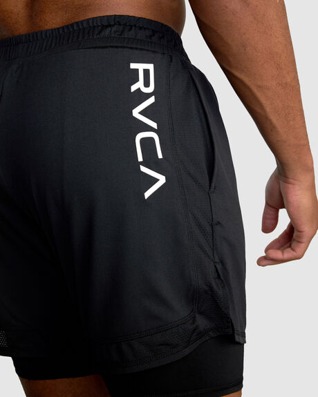 BLACK MENS CLOTHING RVCA SHORTS - AVYWS00309-BLK