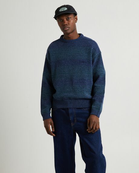 BLUE MENS CLOTHING SPENCER PROJECT KNITS + CARDIGANS - SPMW24199-BLU-S