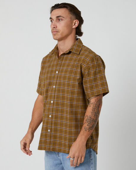 MUSTARD GOLD MENS CLOTHING THRILLS SHIRTS - TA24-209K