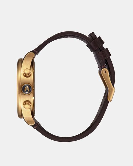 GOLD INDIGO BROWN MENS ACCESSORIES NIXON WATCHES - A405-5033-00