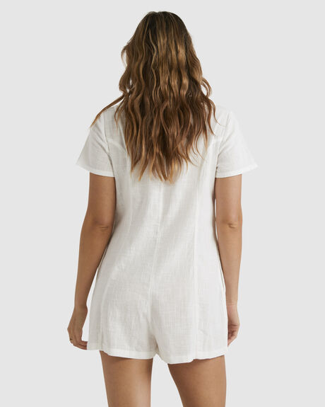 WHITE WOMENS CLOTHING BILLABONG PLAYSUITS + OVERALLS - UBJWO03000-WHT