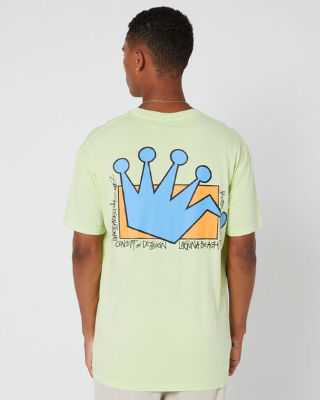 PIGMENT LIGHT GREEN MENS CLOTHING STUSSY GRAPHIC TEES - ST036006BGLGRN